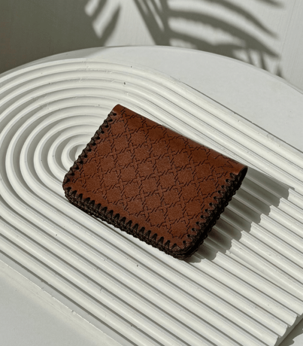 Brown Decorated Card Holder